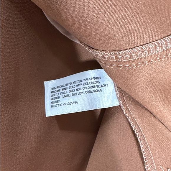 a new day Blush Pink tan Faux Suede Sleeveless Shift Dress sz 16 - Picture 9 of 9